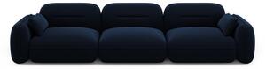 Tamno plava baršunasta sofa 320 cm Audrey – Interieurs 86
