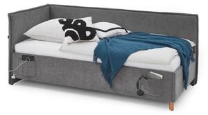 Sivi dječji krevet s prostorom za pohranu 90x200 cm Fun – Meise Möbel