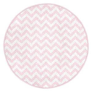 Svijetlo ružičasti periv/pogodan za robotski usisavač okrugli tepih ø 100 cm Comfort – Mila Home