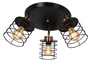 Crna metalna stropna svjetiljka Glob - Candellux Lighting