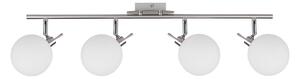 Stropna lampa srebrne boje sa staklenim sjenilom 12x82 cm Ghost - Candellux Lighting