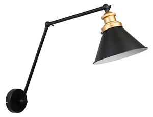 Crna metalna zidna lampa Fundo - Candellux Lighting