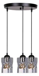 Crna visilica sa staklenim sjenilom Felis - Candellux Lighting