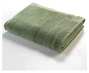 Kaki zeleni pamučni ručnik od frotira 90x150 cm Tendresse – douceur d'intérieur