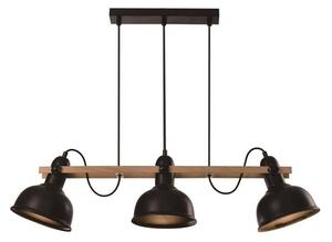 Crna viseća lampa s metalnim sjenilom 18x78 cm Reno - Candellux Lighting