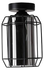 Crna stropna svjetiljka sa staklenim sjenilom ø 15 cm Jonera - Candellux Lighting