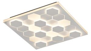 Bijela LED stropna svjetiljka s metalnim sjenilom 55x55 cm Cifavo – CINQUE