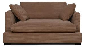 Svjetlo smeđa sofa od samta 132 cm Mobby – Scandic