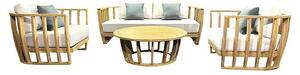 Set lounge namještaja Bali (4 -dij., Tikovina, Svijetlo smeđa)