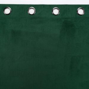 Zelena zavjesa od samta 140x260 cm Casual – douceur d'intérieur