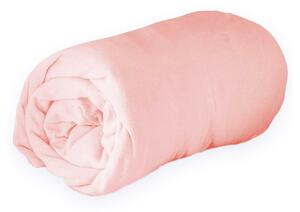 Ružičasta plahta s gumom od jeseya 160x200 cm Jersy – douceur d'intérieur