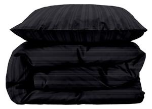 Antracitno siva posteljina za krevet za jednu osobu od damasta 140x200 cm Noble – Södahl