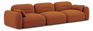 Narančasta baršunasta sofa 320 cm Audrey – Interieurs 86