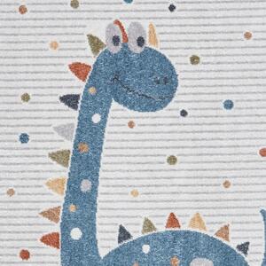 Plavi/svijetlo sivi dječji tepih 120x170 cm Vida Kids Dinosaur – Think Rugs