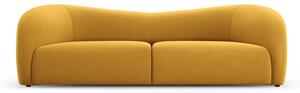 Senf žuta baršunasta sofa 237 cm Santi – Interieurs 86