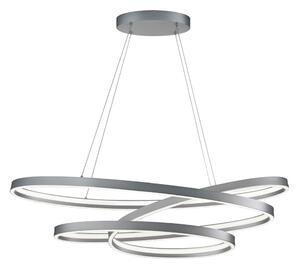 Siva LED viseća svjetiljka s metalnim sjenilom Ciola – CINQUE