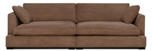 Svjetlo smeđa sofa od samta 266 cm Mobby – Scandic
