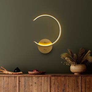 LED zidna lampa u zlatnoj boji ø 10 cm Moon – Opviq lights