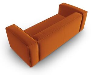 Narančasta baršunasti sofa 200 cm Mackay – Cosmopolitan Design