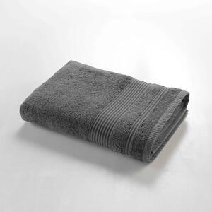 Tamno sivi pamučni ručnik od frotira 70x130 cm Tendresse – douceur d'intérieur