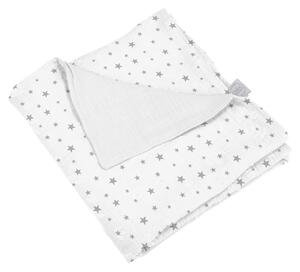 Bijela deka za bebe od muslina 75x75 cm – Bébé Douceur
