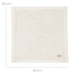 Krem deka za bebe od muslina 80x80 cm Seashells – Roba