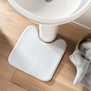 Bijela kupaonska prostirka za WC 45x45 cm Vitamine – douceur d'intérieur
