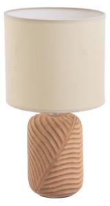 Ciglasta/krem stolna lampa s tekstilnim sjenilom (visina 39 cm) – Casa Selección
