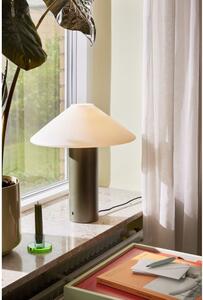 Tamno zelena stolna lampa sa staklenim sjenilom (visina 40 cm) Orbit – Hübsch