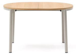 Proširiv blagovaonski stol s pločom stola u dekoru hrasta u prirodnoj boji 90x120 cm Montuiri – Kave Home