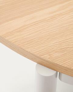 Proširiv blagovaonski stol s pločom stola u dekoru hrasta u prirodnoj boji 90x120 cm Montuiri – Kave Home