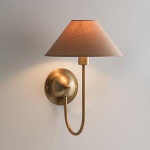 Globen Lighting zidna lampa IRIS, boja moka, visina 32 cm, Smeđa / hrđa, Dnevni boravak/blagovaonica, Tkanina / tekstil