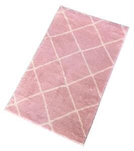 Ružičasta kupaonska prostirka 50x80 cm Diamond – Mila Home