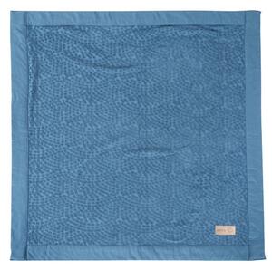 Plava deka za bebe od muslina 80x80 cm Seashells – Roba