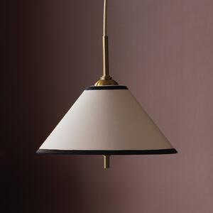 Globen Lighting IRIS 25 viseća lampa, krem, Ø cm, prigušiva, Bež, Dnevni boravak/blagovaonica, Tkanina / tekstil