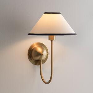 Globen Lighting IRIS zidna svjetiljka, krema, visina 32 cm, Bež, Dnevni boravak/blagovaonica, Tkanina / tekstil