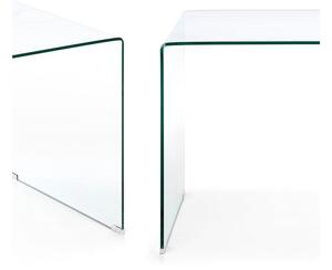 Stakleni radni stol 70x125 cm Burano – Kave Home