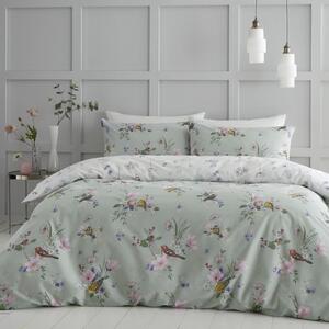 Svijetlo zelena posteljina za krevet za jednu osobu 135x200 cm Songbird – Catherine Lansfield