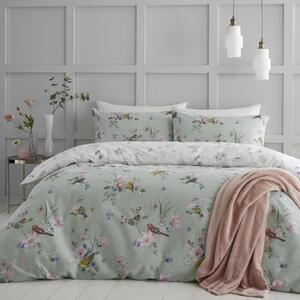 Svijetlo zelena posteljina za bračni krevet 200x200 cm Songbird – Catherine Lansfield