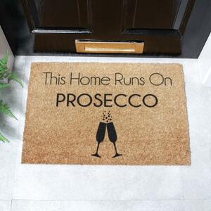 Otirač od kokosovih vlakana 40x60 cm This Home Runs On Prosecco – Artsy Doormats