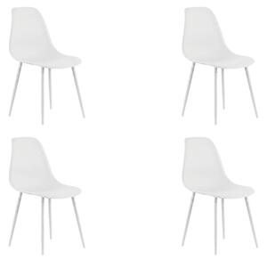 Set 4 kom plastičnih stolica OSAKA, bijela