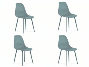Set 4 kom plastičnih stolica OSAKA, petrolej