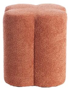 Narančasti tabure od bouclé tkanine Nalani – Light & Living