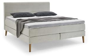 Bež tapecirani bračni krevet 160x200 cm Linea - Meise Möbel