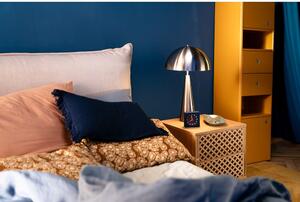 Bračni krevet tapeciran bež samtom s prostorom za pohranu s podnicom 160x200 cm Jade - Bobochic Paris