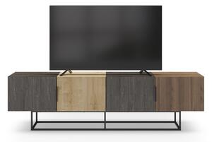 TV komoda u dekoru hrasta u prirodnoj boji 200x55 cm Titan – Marckeric