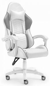 Gaming stolica HC-1000 sivo-bijela tkanina