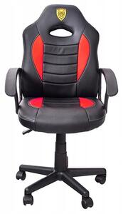 Dječja ergonomska igraća stolica u crvenoj boji