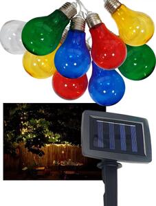 LED Solarni vanjski lanac 10xLED/1,2V 2,2 m IP44 multicolor