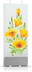Flatyz Nature Yellow Hibiscus ukrasna svijeća 6x15 cm